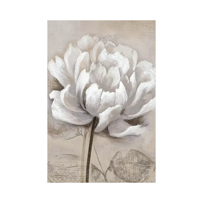 Soft White I - Painting on Canvas, Wrapped Canvas, 66.04 cm H x 45.72 cm W x 1.91 cm D