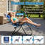Très grand fauteuil de jardin inclinable zéro gravité avec porte-gobelet (peut supporter jusqu'à 400 lb)-1701396427