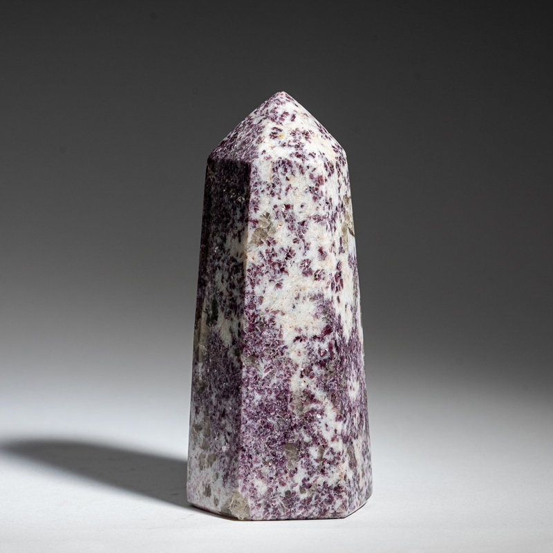 Polished Ruby in Quartz Point from India (1.3 lbs), 5.5'' H X 2'' W X 2'' D