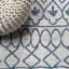 Tapis ivoire / bleu Raif Tribal Bohemian-900577320