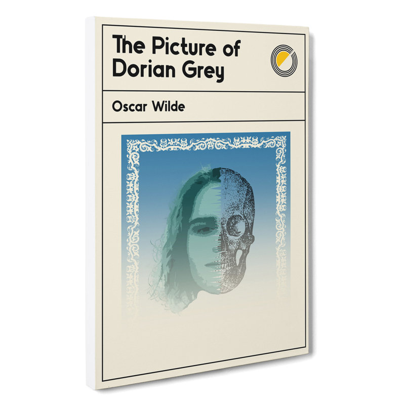 Book Cover the Picture of Dorian Grey Oscar Wilde - Wrapped Canvas, 76cm H x 50cm W x 3cm D