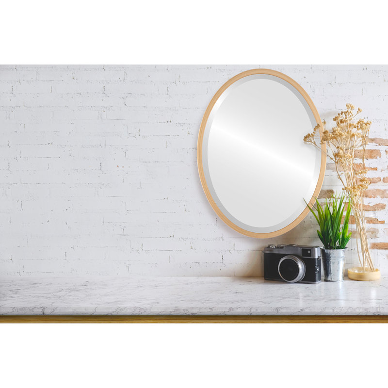 Miroir biseauté Javion, Peinture dorée, H 21,12 po x l 25,12 po