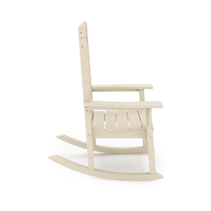 Chaise berçante traditionnelle Pecan, Beige