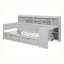 Lit de jour en bois avec tablettes de rangement, lit multifonctionnel-223377687-232711452