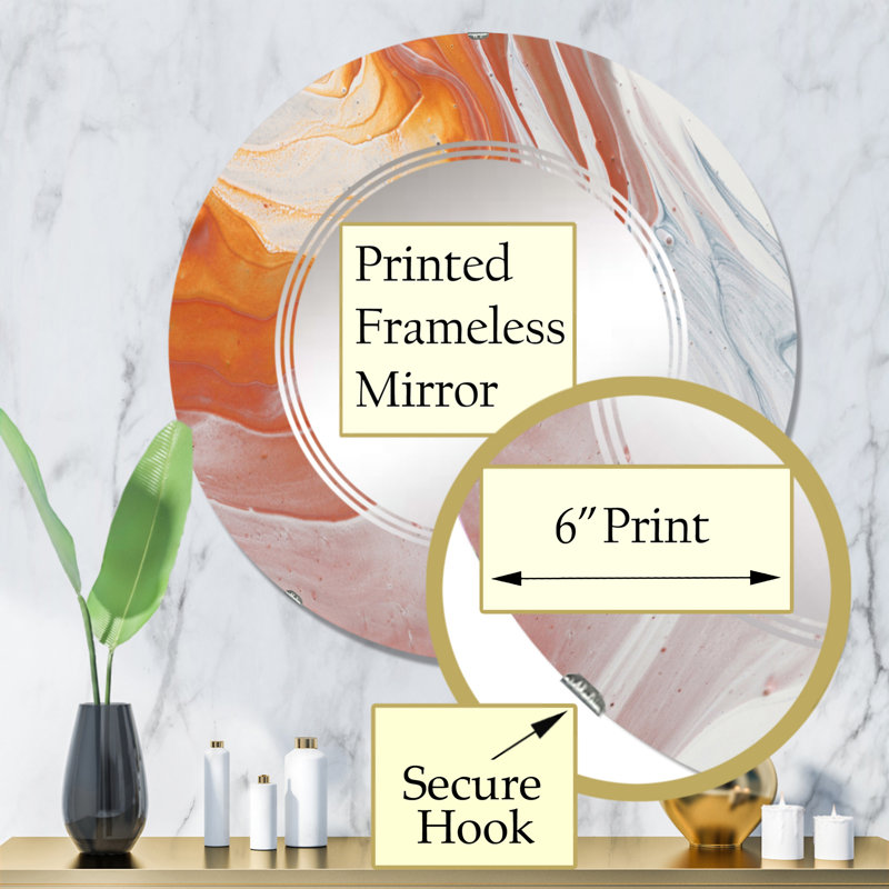 Miroir de salle de bain sans cadre, 32 po x 32 po