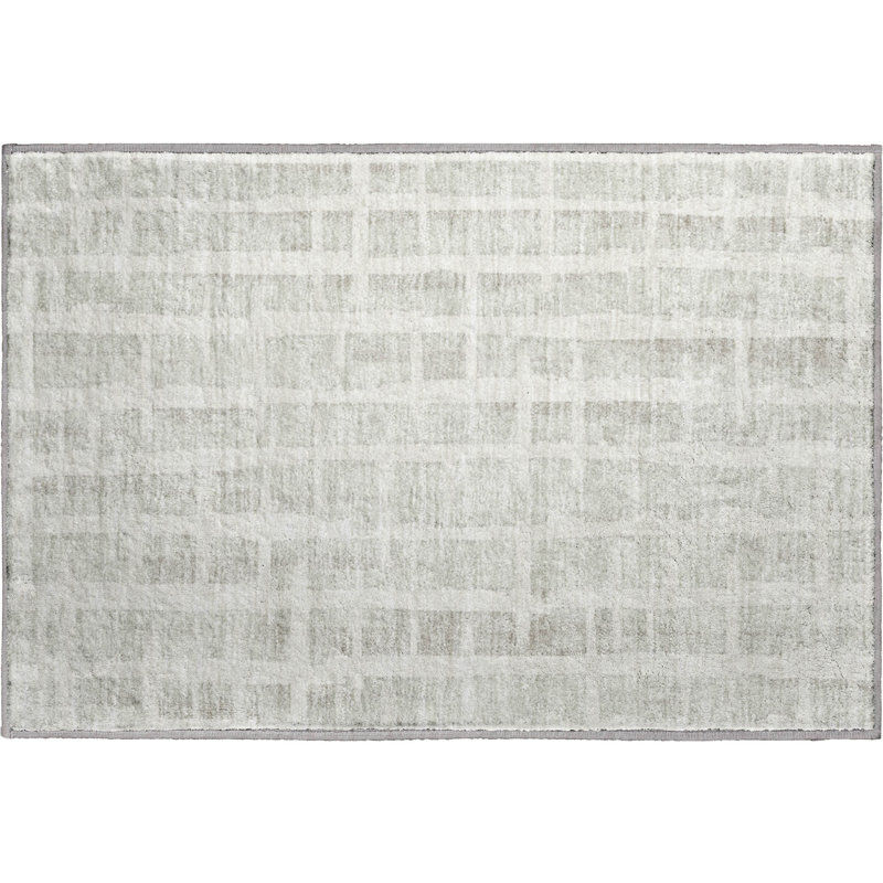 Premium Machine Washable Prisco Ivory Rug, Rectangle 1'8" x 2'6"