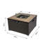 Square Steel Propane Smokeless