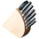 Forged 8Pc SS Cutlery Set With Block & Sharpener