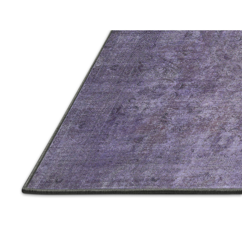 Tapis en violet/gris contemporain, Rectangle 8 pi x 12 pi