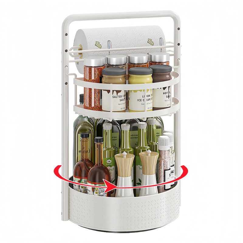 Plateau tournant 2 niveaux Lazy Susan, White