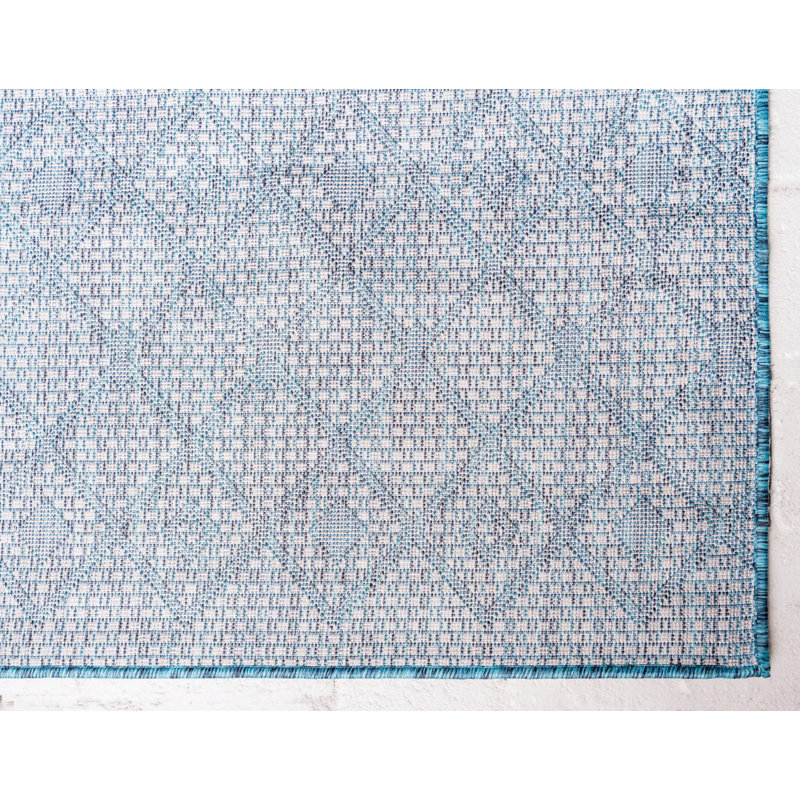 Tapis d'extérieur couleur vert pâle, Carré 5 pi 3 po
