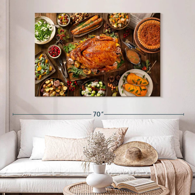Yarlin Thanksgiving Feast, 34" H x 51" W
