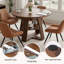 Ensemble de table et chaises de salle à manger extensible ronde à ovale Fecteau-132789858-132789861