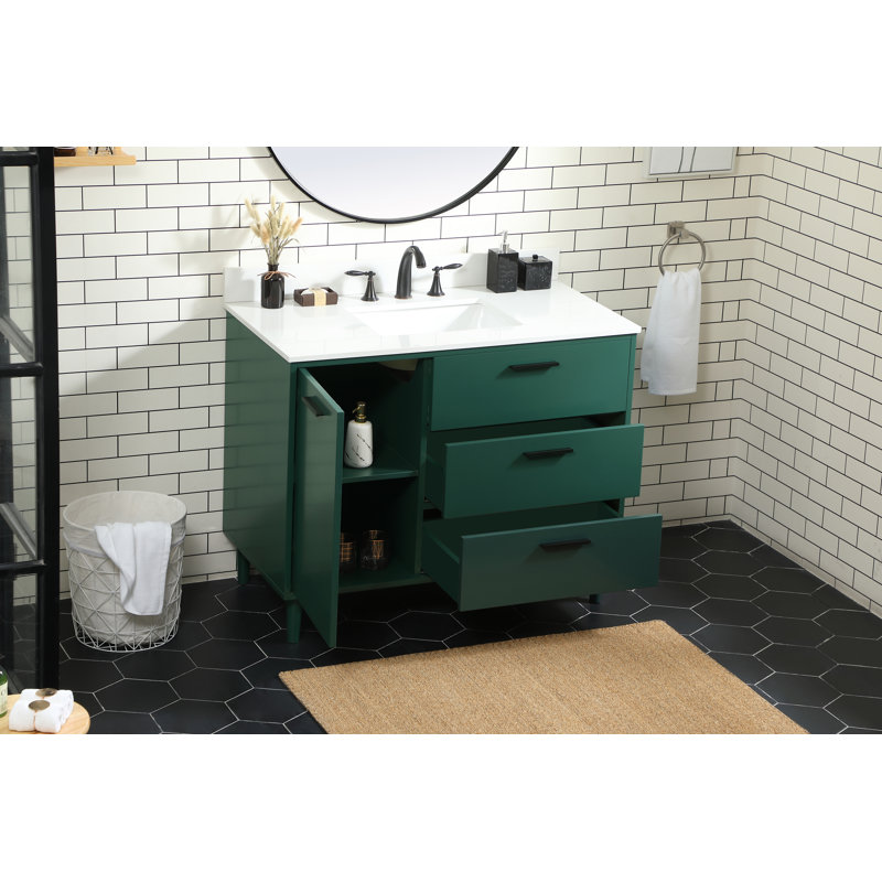 Ensemble de meuble-lavabo simple 42 po Baldwin, Vert