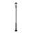 Barling 3 Light Outdoor Post Mounted Fixture in Black