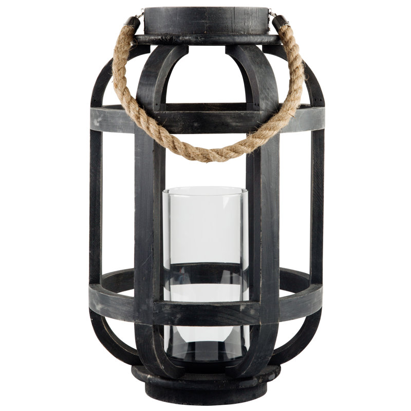 Ouragan 18 po en bois noir avec corde