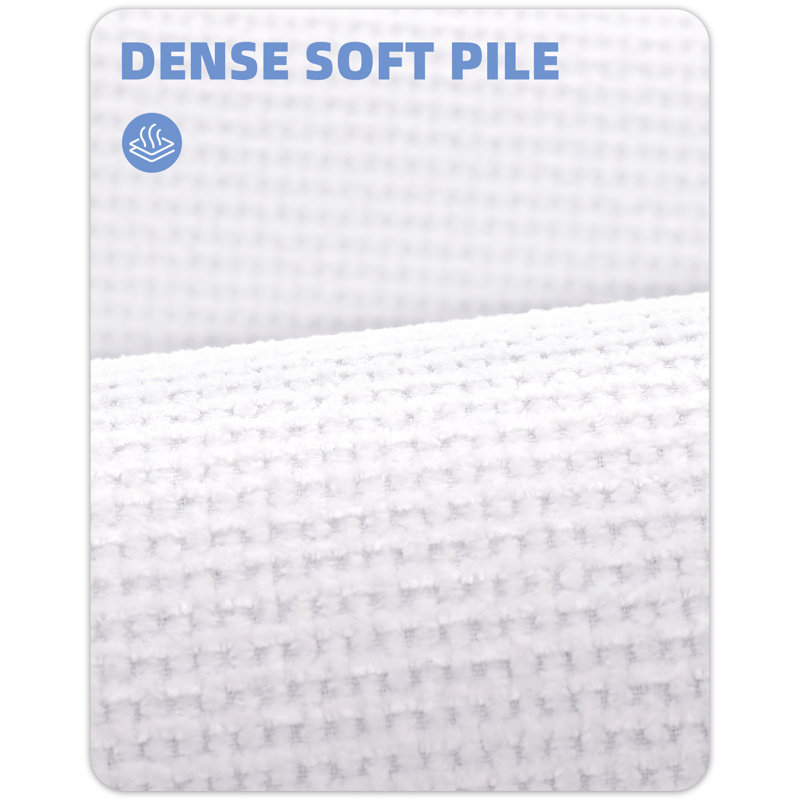 Abelard Non-Slip Bath Rug, Pink, 17.33"W x 29.53"L