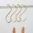  Brass S Shaped Hooks(12 pieces)