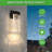 2-Pack Modern Geometric LED Crystal Wall Lantern Matte Black-129620462