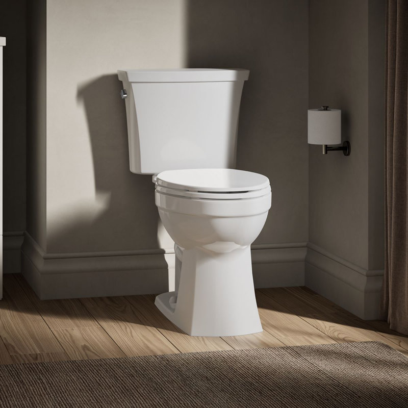 Kelston Comfort Height Two-Piece Elongated 1.28 Gpf Toilet With Continuousclean St Technology, White