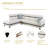 Bawan Faux Leather L-Shaped Sectional-2029014202-2029014198