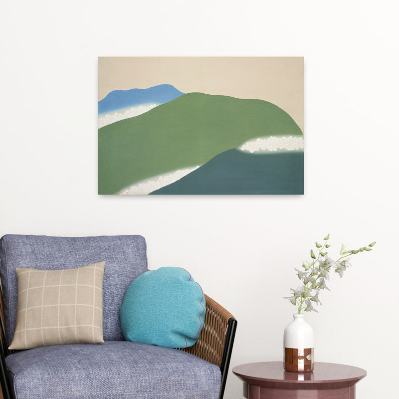 Denetria Contemporary Art Abstract Contemporary Landscape Mountain Wall Art - Wrapped Canvas Print, 40.64 cm H x 60.96 cm W