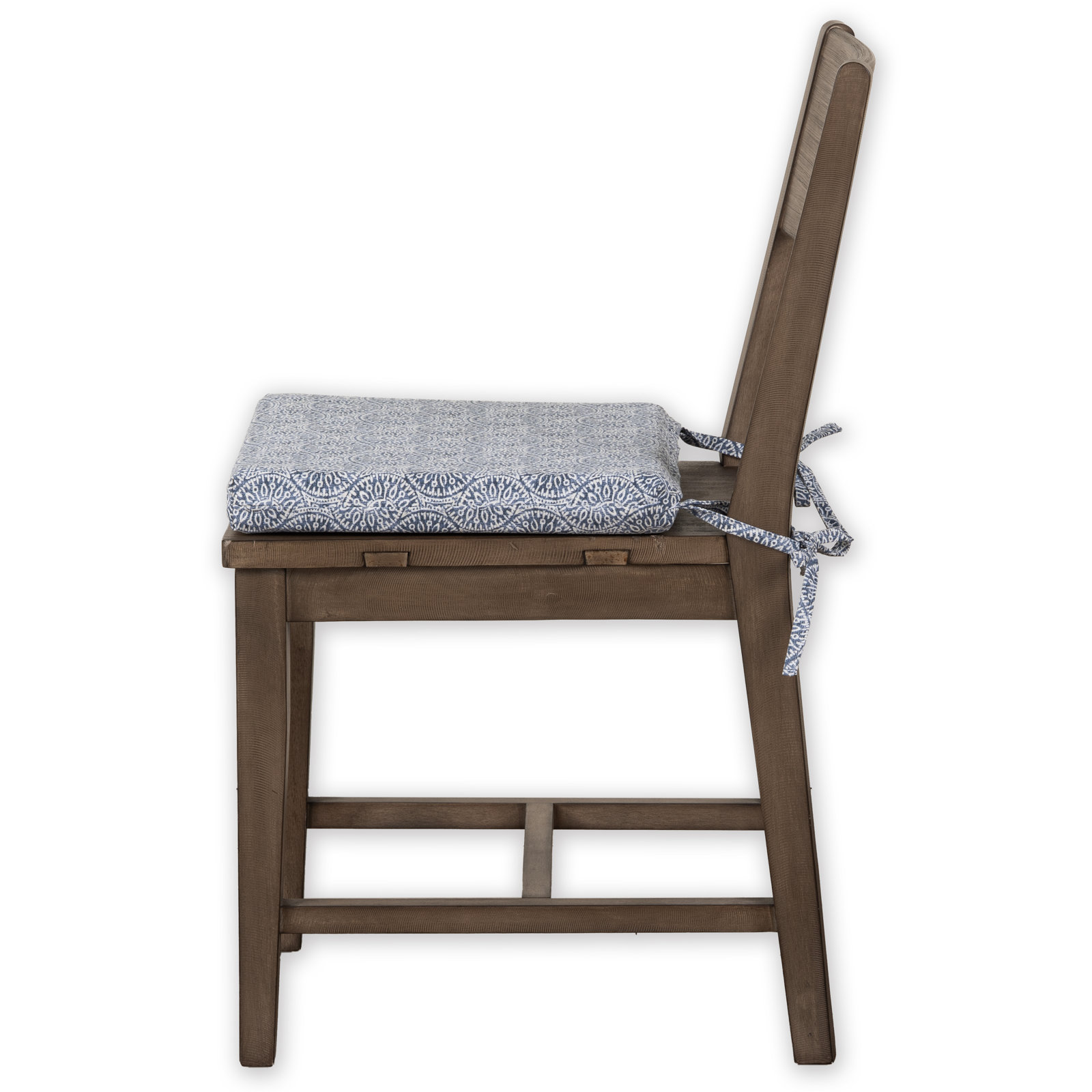 Charter 17" Chair Pad, Blue/White