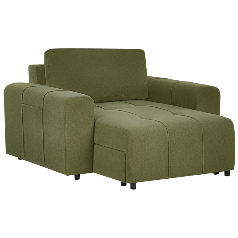 Fabric Chaise Lounge INNVIK, Green