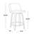 Thea 30" Fixed-Height Bar Stools with Bent Wood Legs & Round Footrest-103457372-103457377-103457382