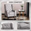 Fauteuil d'appoint capitonné à boutons-1073316948