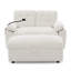 Canapé inclinable moderne avec repose-pieds double beige