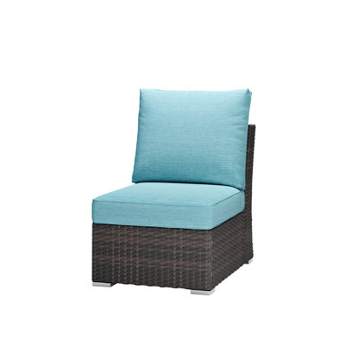  Patio Armless Sofa, 24×35×30 Inch