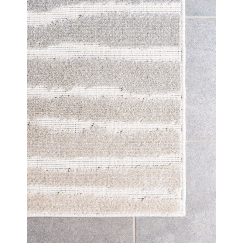 Tapis d'extérieur couleur acier Claudia, Tapis de couloir 2 pi x 8 pi