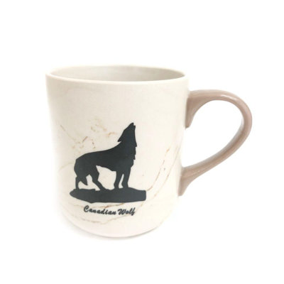 Grande tasse à café loup