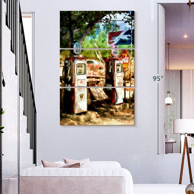 Mehar Gas Station Wild West, H 74 po x l 48 po