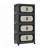 4 Tiers Folding Storage Cabinet, Collapsible Storage Bins With Magnetic Door, Living Room Cabinet-399502813