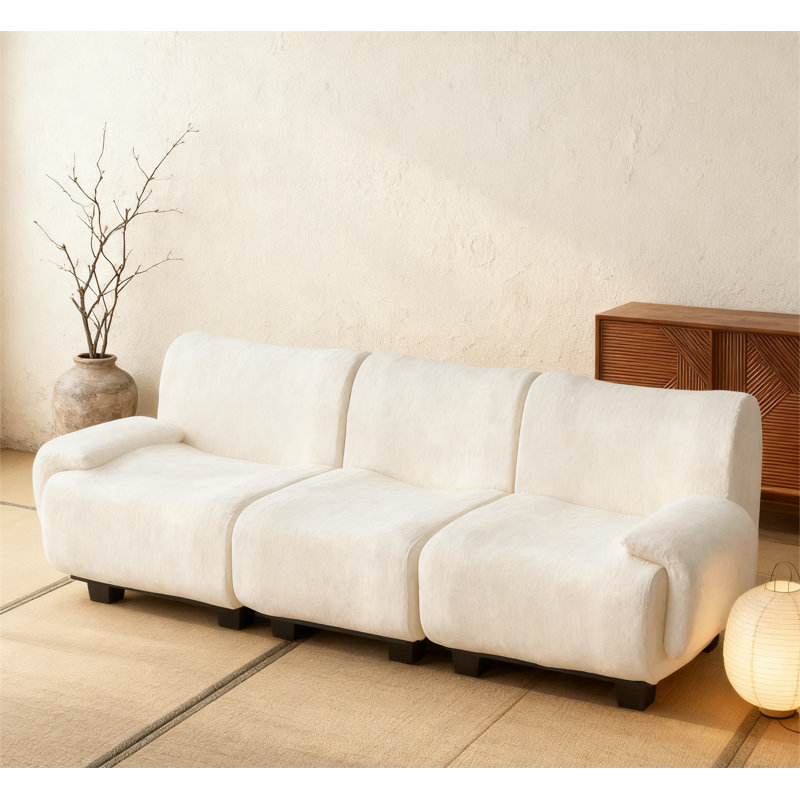 Canapé 3 places 94,5 po Modern, Beige