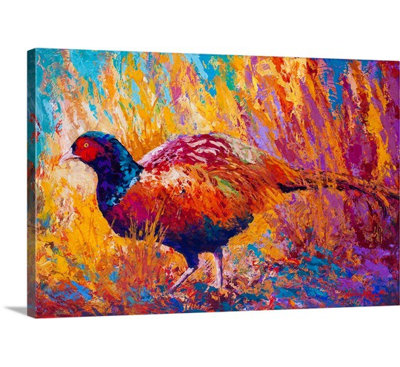 "Faisan" par Anke, reproduction d'art sur toile tendue