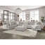 Transitional Upholstery Ottoman with Wooden Legs & Solid Wood Frame-1186147106