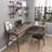 Light-walnut L-Shaped Solid Wood desk-165911236-165911288