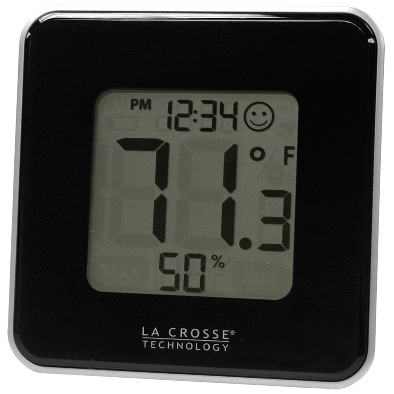 Weatherall Modern & Contemporary Tabletop Clock, Black