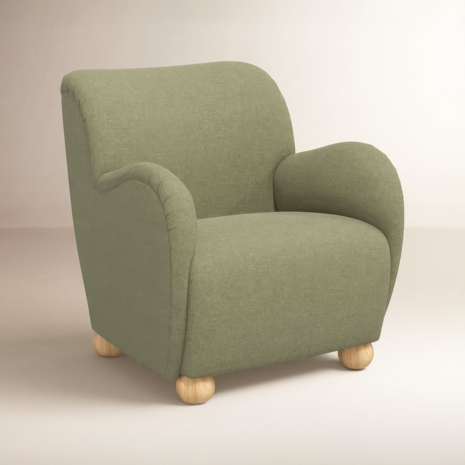 Cowen Armchair, Zuma Laurel Textured Linen