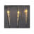Icicle String Christmas Light Set - Warm White - 4.5' Clear Wire - 10Ct