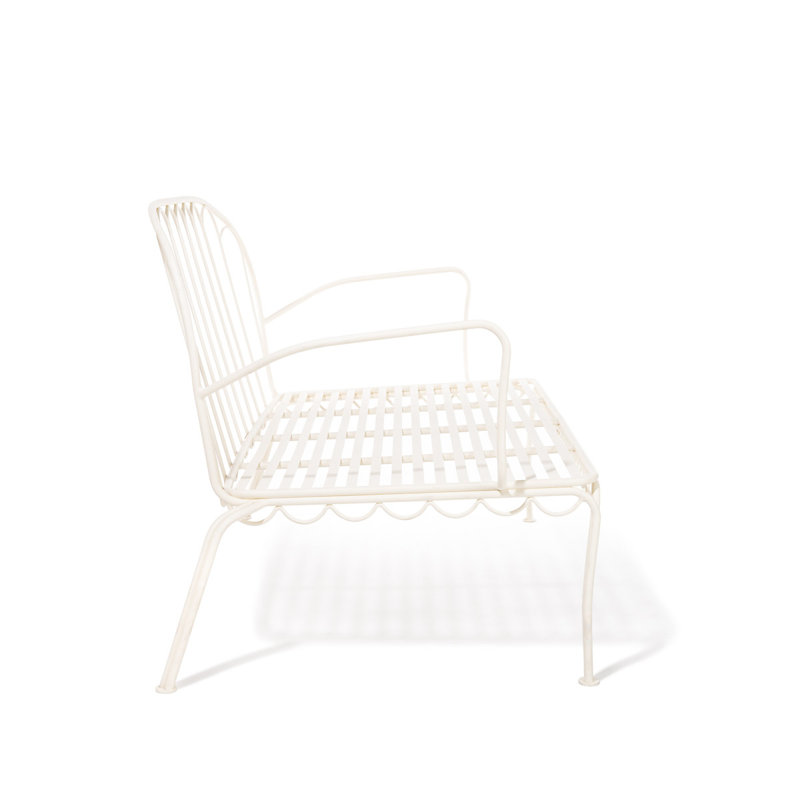 AL FRESCO LOVE SEAT - ANTIQUE WHITE, White