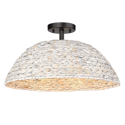 Plafonnier semi-encastré 3 lumières 18,75 po Yelverton