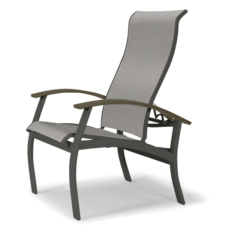 Chaise de patio Askar, Beachwood, Alliage Sunbrella®, Graphite texturé