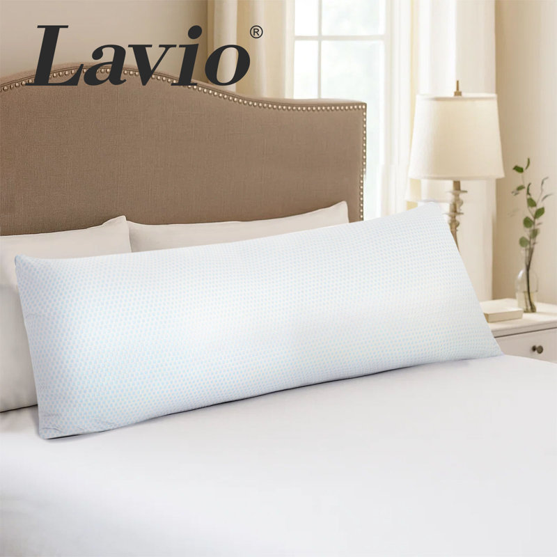  Long Bolster Pillow Memory Foam Pregnancy Nursing Maternity Body Support