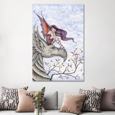 Gryphons Perch by Amy Brown - Wrapped Canvas Print