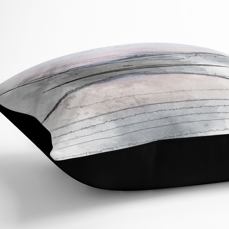 Square Throw Cushion, Black, 40cm H x 40cm W x 15cm D