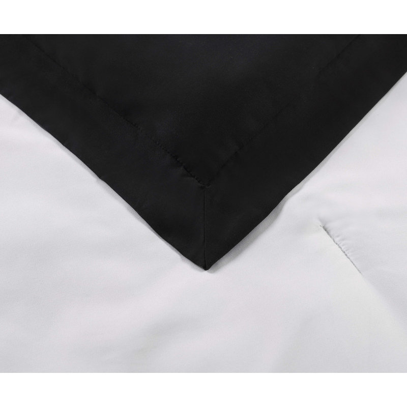 Ensemble d'édredon 7 pièces en microfibre moderne et contemporain Everyday, Édredon de très grande taille et 6 pièces suppl